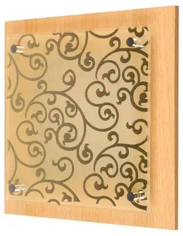 Nástenná lampa 24x24 1x60W E27 ESY Čokoládová