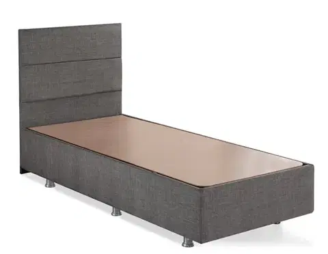 Rám jednolôžkovej postele s čelom Silver - Grey (80 x 180)