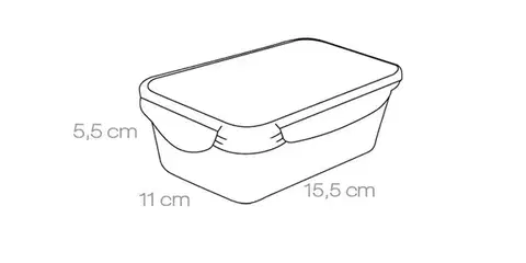 Tescoma dóza FRESHBOX 0.5 l, obdĺžniková