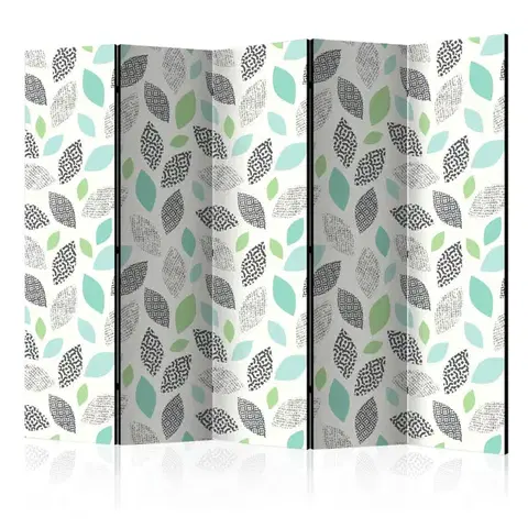 Paraván Patterned Leaves Dekorhome