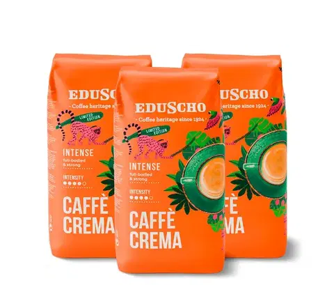 Eduscho Caffè Crema Intense - 3 x 1 kg zrnkovej kávy