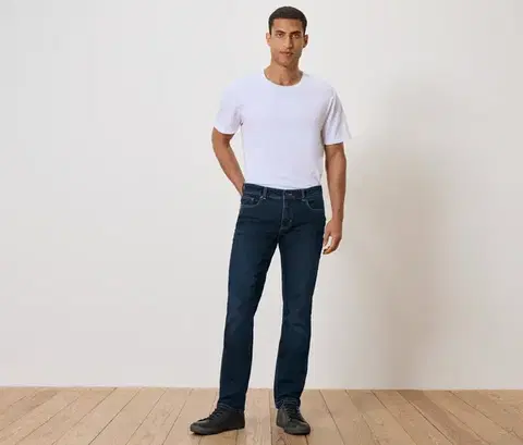 Džínsy, modrý denim