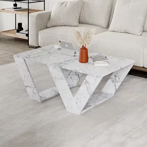 Konferenčný stolík Pipra - Carrara Marble