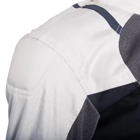 Dámska letná moto bunda W-TEC Lucina Farba šedá-krémovo biela, Veľkosť XS