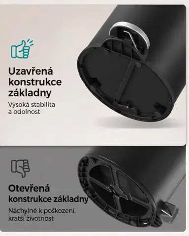 Odpadkový kôš Jelis 3 L čierny