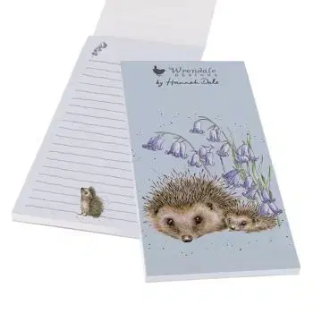 Nákupný zoznam s magnetom "Love and Hedgehugs" Wrendale Designs – ježko