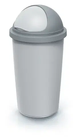 Odpadkový kôš COMPACTO ROLL 60 L popolavo sivý/svetlosivý