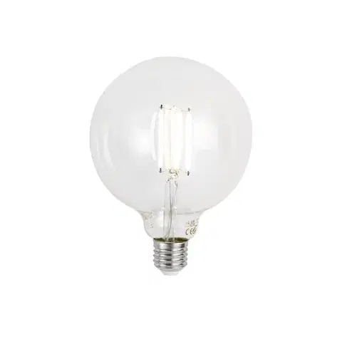 E27 Stmievateľná LED žiarovka G125 číra 7W 806 lm 2700-6500K Zigbee