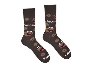 Unisex ponožky Kávopič Paradoo (veľkosť: 36-40) - HestySocks