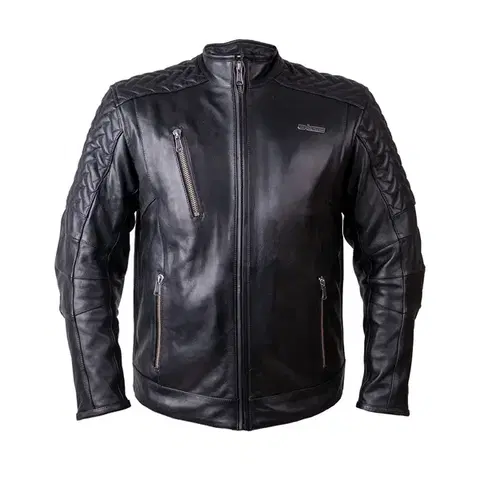 Kožená moto bunda W-TEC Elcabron Farba čierna, Veľkosť XL