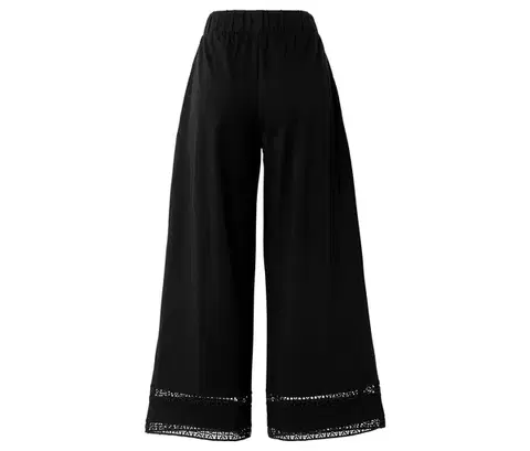 Nohavice culottes s výšivkou