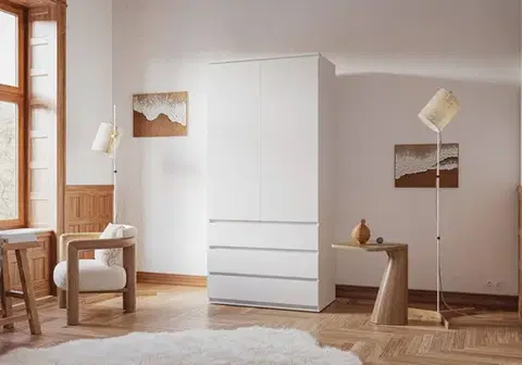 SONIJA COMBI šatníková skriňa, biela