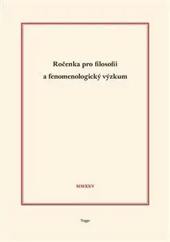 Ročenka pro filosofii a fenomenologický výzkum 2025