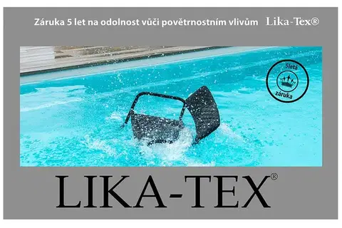 Luxusné hliníkové lehátko MELIA LIKA TEX (antracit)