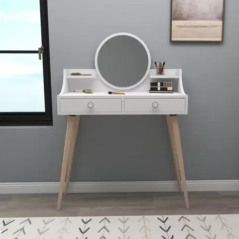 Toaletný stolík Roys - White