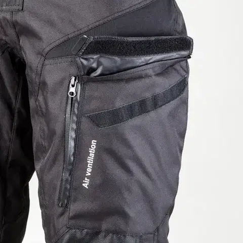 Pánske moto nohavice W-TEC Kaluzza Farba čierna, Veľkosť 4XL