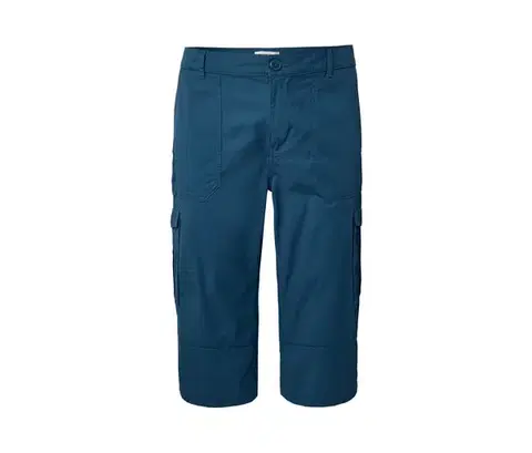 Cargo bermudy s 3/4 dĺžkou, modré