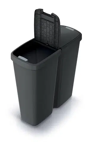 Odpadkový kôš COMPACTO DUA 50 L čierny
