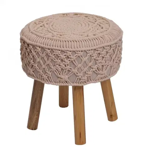 Macramé taburet