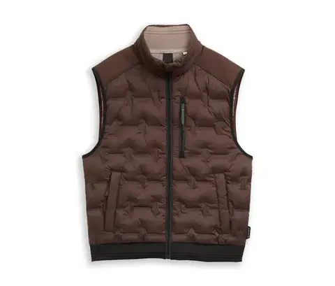 Ľahká hybridná prešívaná bunda Tom Tailor, java dark brown