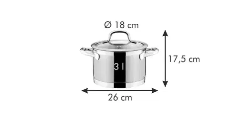 Tescoma hrniec PRESIDENT s pokrievkou ø 18 cm, 3.0 l