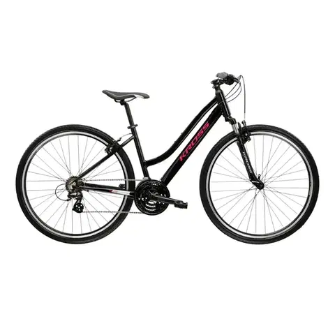 Kross Evado 2.0 28" - model 2025 čierna / ružová / lesk - L (19", 168-180 cm)