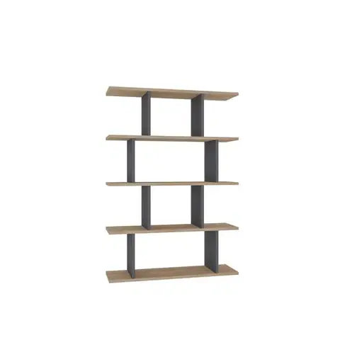 Knižnica Harmon - Oak, Anthracite