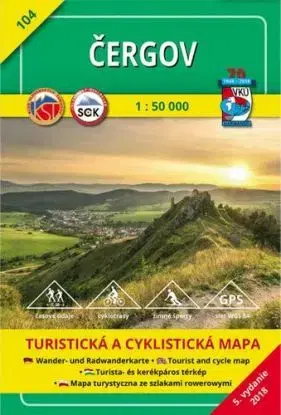 Čergov - TM 104 - 1: 50 000
