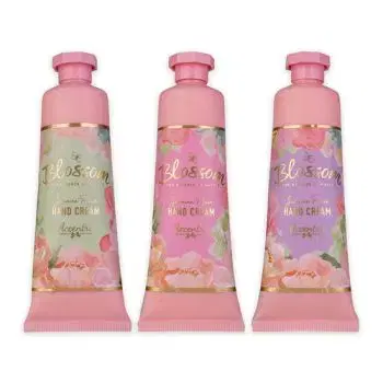 Krém na ruky a nechty 60ml Blossom v tube, 3 motívy, vôňa: jazmín a broskyňa