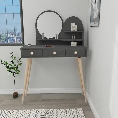 Kozmetický stôl Ruges Anthracite