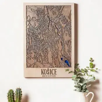 3D mapa mesta Košice (45 x 30 cm) - Interess