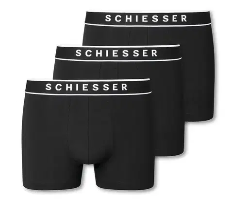 Boxerky SCHIESSER, 3 ks, čierne