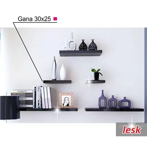 Nástenná polička GANA 30x25 Tempo Kondela