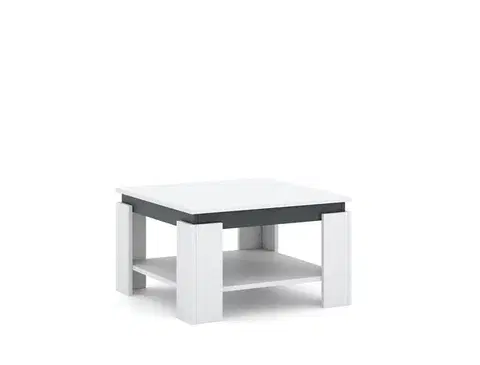Konferenčný stolík Tinto 68 cm biely/antracit