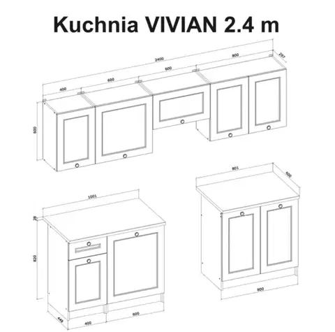 Kuchynská linka VIVIAN 240 Halmar
