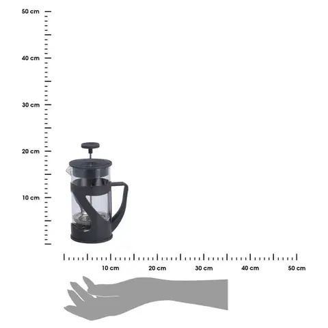 French press Wonka 600 ml číry/čierny