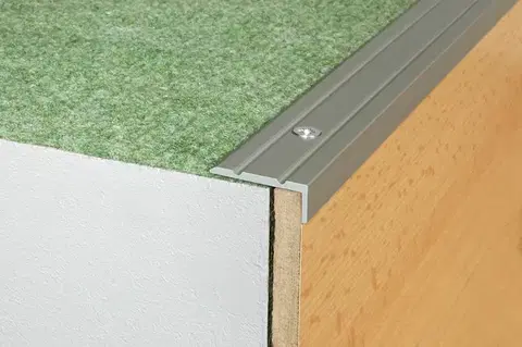 Schodový profil 25 x 10 mm (skrutkovací) Inox E07