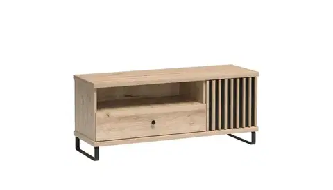 CAROLYN C7 televízny stolík na nožičkách, dub artisan