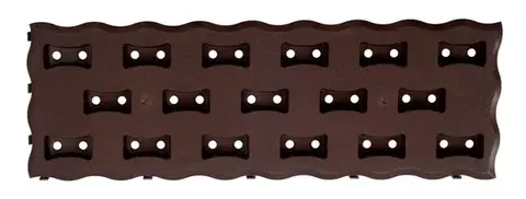 Záhonový chodník Dog 60x20 cm tmavohnedý