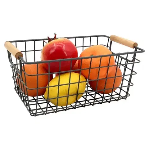 KONDELA Kosut viacúčelový košík čierna