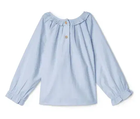 Detská blúzka z materiálu chambray