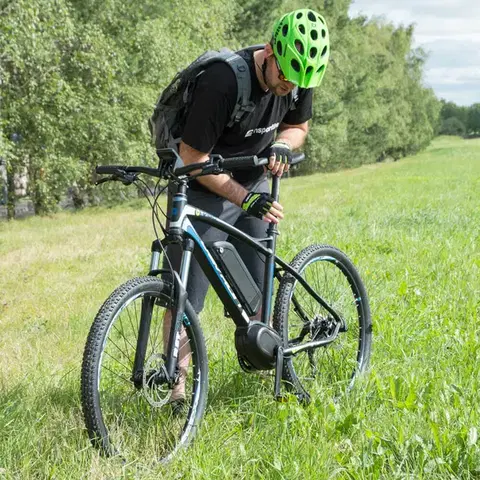 Cyklo rukavice W-TEC Bravoj Farba modro-čierna, Veľkosť S