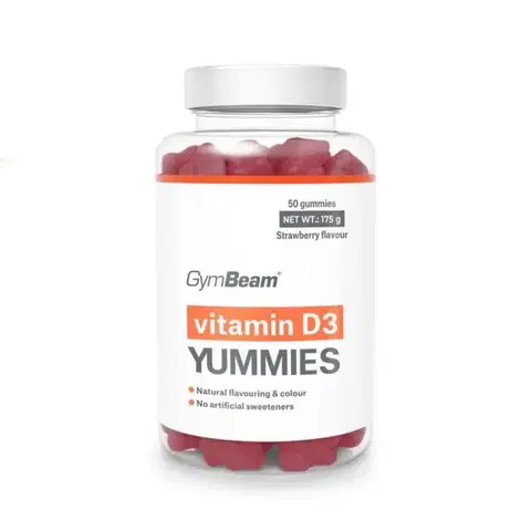 GymBeam Vitamín D3 Yummies jahoda