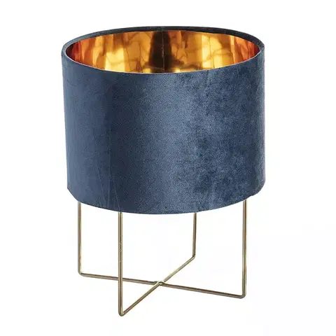 Dekoria Stolová lampa Trixi Navy 37cm, 28 x 28 x 37 cm 