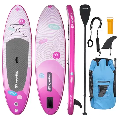 Paddleboard s príslušenstvom inSPORTline Wavelet 9'6" • 260l • do 80kg Farba zelená