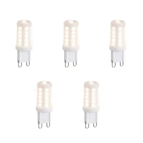 Sada 5 stmievateľných LED žiaroviek G9 Opál 3W 250lm 3000K