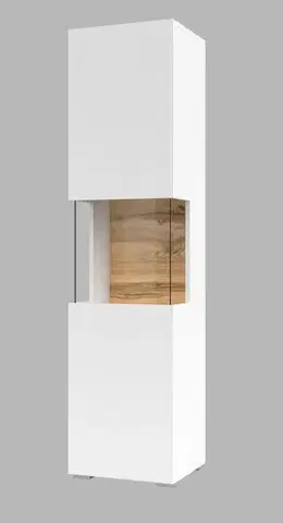 EMMA 05 moderná skrinka biela/ dub wotan