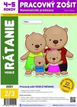 Veselé rátanie - Pracovný zošit 4-5 rokov - Mária Tašková