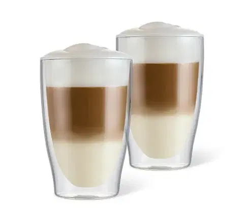2 dvojstenné poháre na latte macchiato