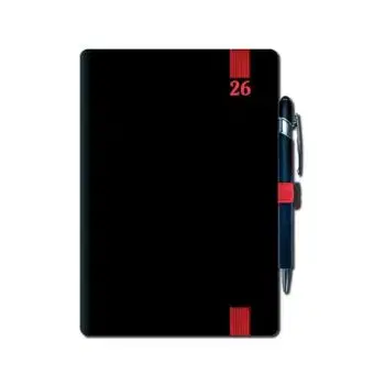 Denný diár A5 2026 ELASTIC red